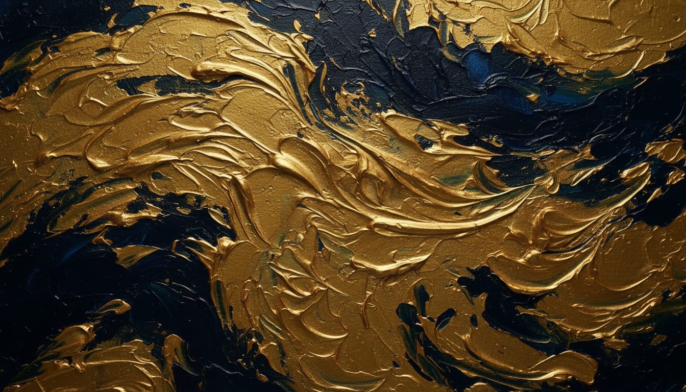 Impasto — Gold On Deep Navy